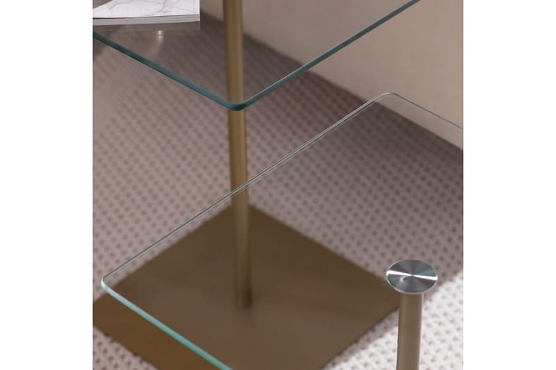 Challur Soffbord 40 cm - Guld/Vit - Möbler - Vardagsrum - Soffbord & vardagsrumsbord - Soffbord