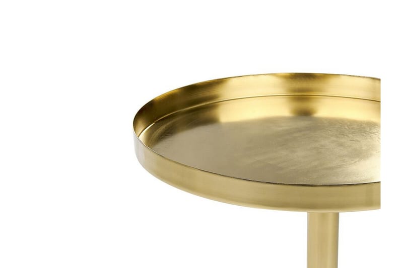 Charis Sidobord 36 cm - Guld/Vit - Möbler - Vardagsrum - Soffbord & vardagsrumsbord - Brickbord