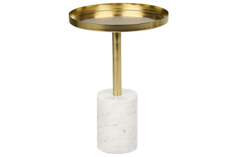 Charis Sidobord 36 cm, Guld/Vit