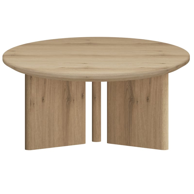 Chatham 80 cm Runt Soffbord i Ek - Beige - Möbler - Vardagsrum - Soffbord & vardagsrumsbord - Soffbord