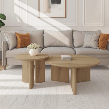 Chatham 80 cm Runt Soffbord i Ek - Beige - Möbler - Vardagsrum - Soffbord & vardagsrumsbord - Soffbord