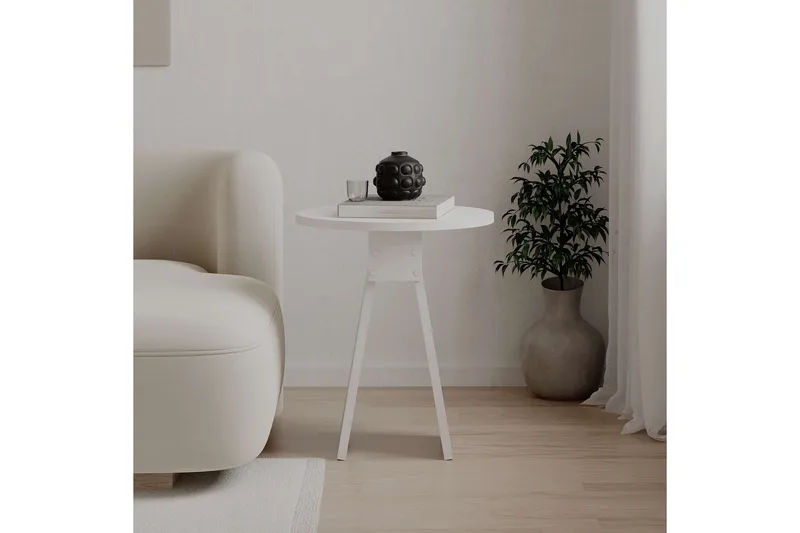 Chen Sidobord 42 cm - Vit - Möbler - Vardagsrum - Soffbord & vardagsrumsbord - Brickbord