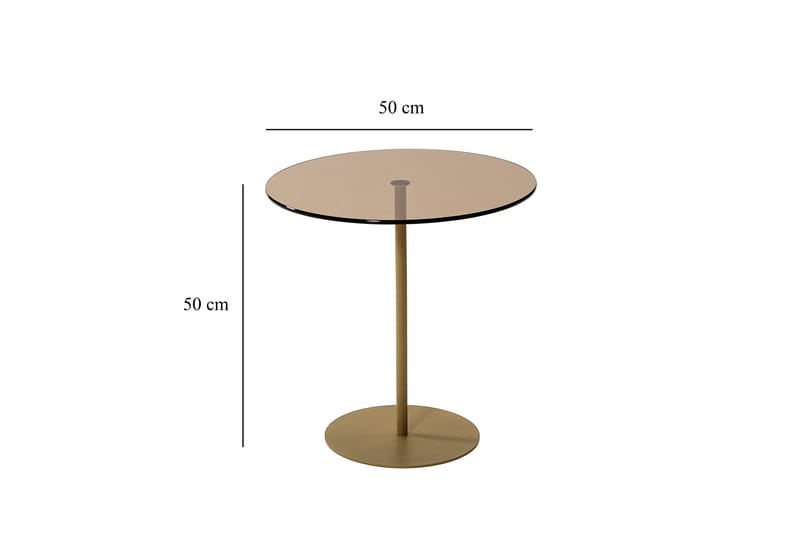 Chill-Out Sidobord 50x50 cm Guld/Brons - Hanah Home - Möbler - Vardagsrum - Soffbord & vardagsrumsbord - Sidobord & lampbord