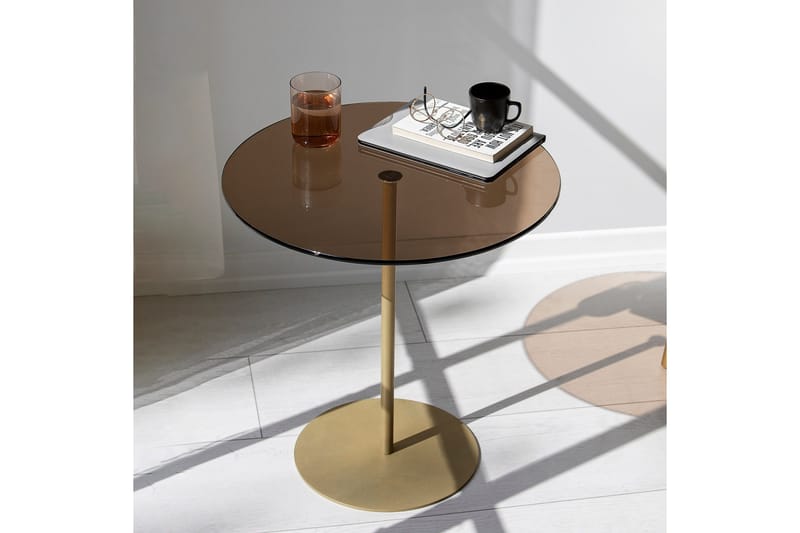 Chill-Out Sidobord 50x50 cm Guld/Brons - Hanah Home - Möbler - Vardagsrum - Soffbord & vardagsrumsbord - Sidobord & lampbord