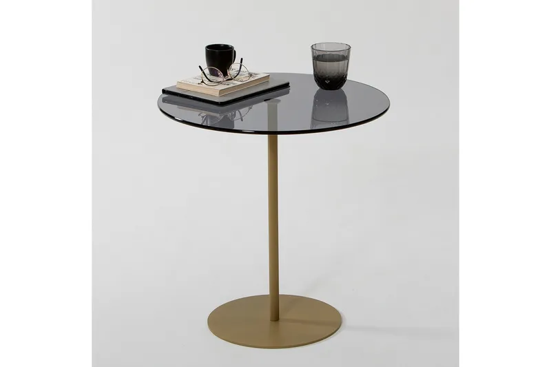 Chill-Out Sidobord 50x50 cm Guld/Mörkgrå - Hanah Home - Möbler - Vardagsrum - Soffbord & vardagsrumsbord - Sidobord & lampbord