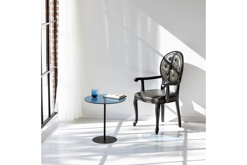 Chill-Out Sidobord 50x50 cm Svart/Blå - Hanah Home - Möbler - Vardagsrum - Soffbord & vardagsrumsbord - Sidobord & lampbord