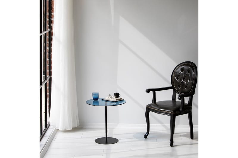 Chill-Out Sidobord 50x50 cm Svart/Blå - Hanah Home - Möbler - Vardagsrum - Soffbord & vardagsrumsbord - Sidobord & lampbord