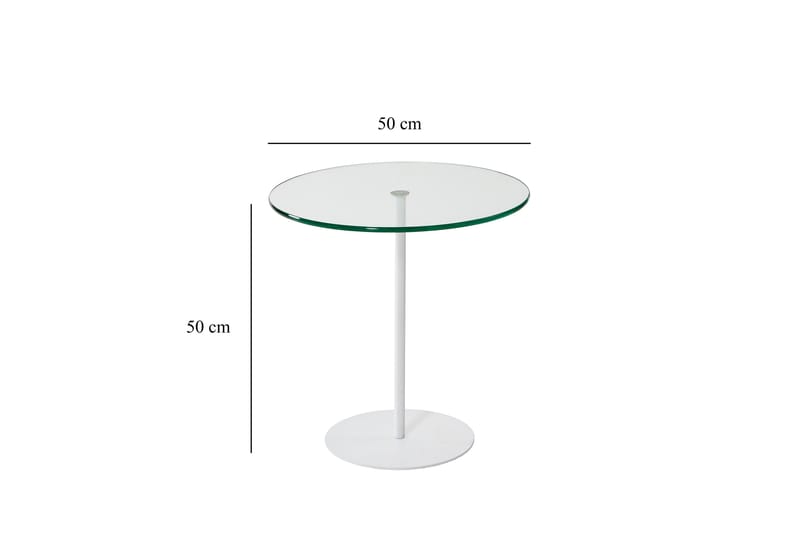 CHILL-OUT Sidobord 50x50 cm Vit - M�öbler - Vardagsrum - Soffbord & vardagsrumsbord - Sidobord & lampbord