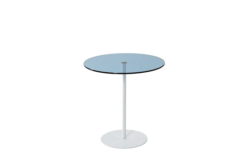 Chill-Out Sidobord 50x50 cm Vit/Blå, Hanah Home