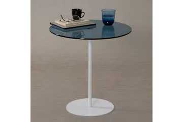 Chill-Out Sidobord 50x50 cm Vit/Blå - Hanah Home - Möbler - Vardagsrum - Soffbord & vardagsrumsbord - Sidobord & lampbord
