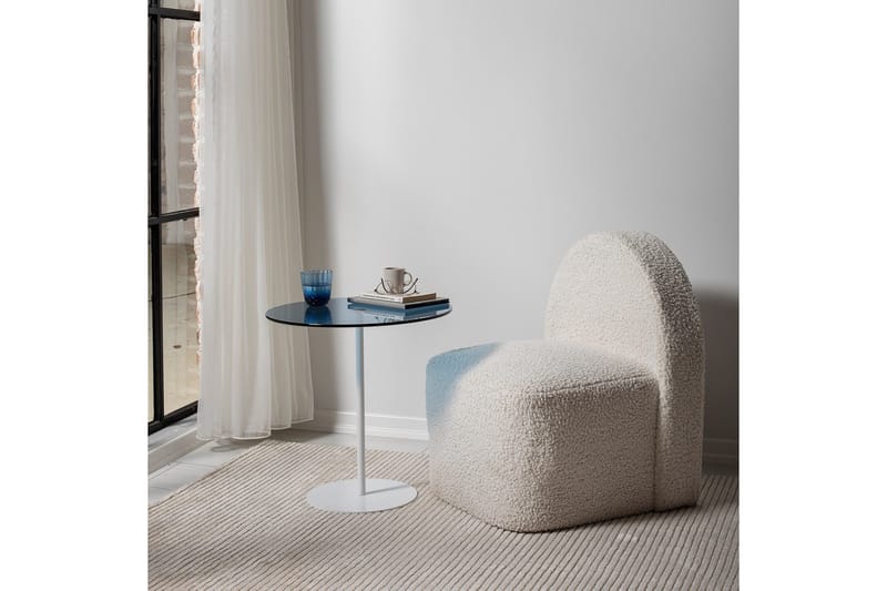 Chill-Out Sidobord 50x50 cm Vit/Blå - Hanah Home - Möbler - Vardagsrum - Soffbord & vardagsrumsbord - Sidobord & lampbord