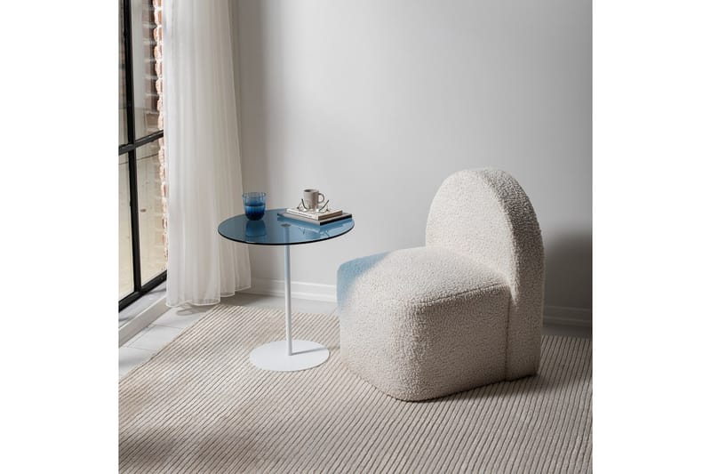 Chill-Out Sidobord 50x50 cm Vit/Blå - Hanah Home - Möbler - Vardagsrum - Soffbord & vardagsrumsbord - Sidobord & lampbord