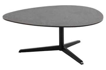 Cimino Ovalt Soffbord 100 cm i Keramik med Metallunderrede - Mörkgrå - Möbler - Vardagsrum - Soffbord & vardagsrumsbord - Soffbord