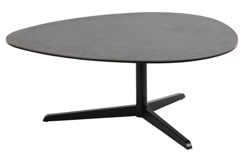 Cimino Ovalt Soffbord 100 cm i Keramik med Metallunderrede - Mörkgrå - Möbler - Vardagsrum - Soffbord & vardagsrumsbord - Soffbord