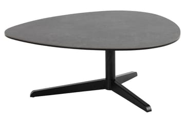 Cimino Ovalt Soffbord 84 cm i Keramik med Metallunderrede - Mörkgrå - Möbler - Vardagsrum - Soffbord & vardagsrumsbord - Soffbord