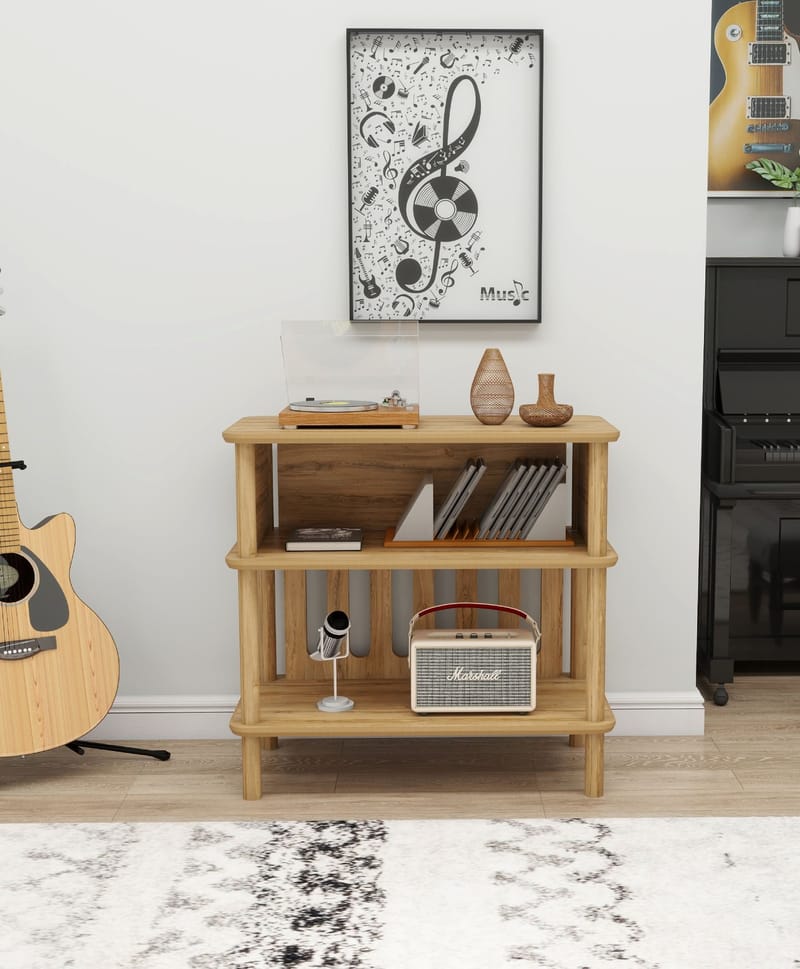 Clavor Sidobord 73 cm - Ek - Möbler - Vardagsrum - Soffbord & vardagsrumsbord - Brickbord