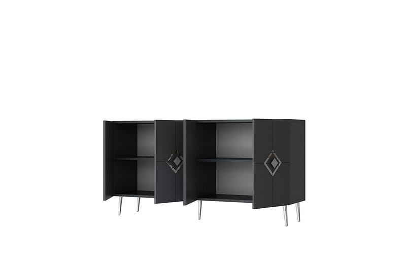 Cleryn Konsollbord 150 cm - Antracit/Silver - Möbler - Vardagsrum - Soffbord & vardagsrumsbord - Avlastningsbord & konsolbord