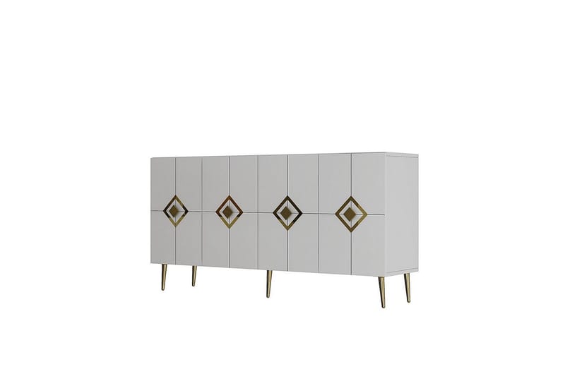 Cleryn Konsollbord 150 cm - Vit/Guld - Möbler - Vardagsrum - Soffbord & vardagsrumsbord - Avlastningsbord & konsolbord