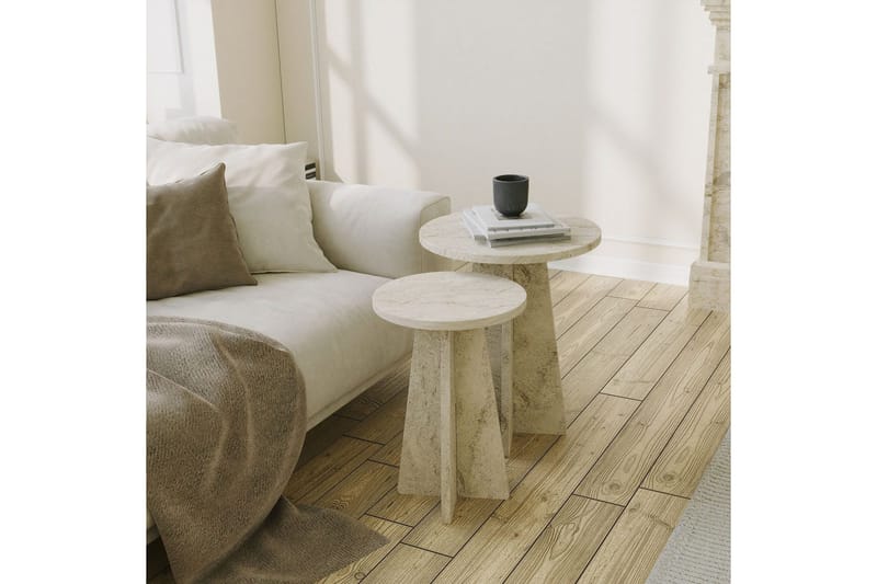 Corren Soffbord 40 cm - Travertine - Möbler - Vardagsrum - Soffbord & vardagsrumsbord - Soffbord