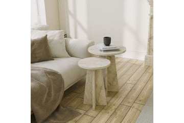 Corren Soffbord 40 cm - Travertine - Möbler - Vardagsrum - Soffbord & vardagsrumsbord - Satsbord