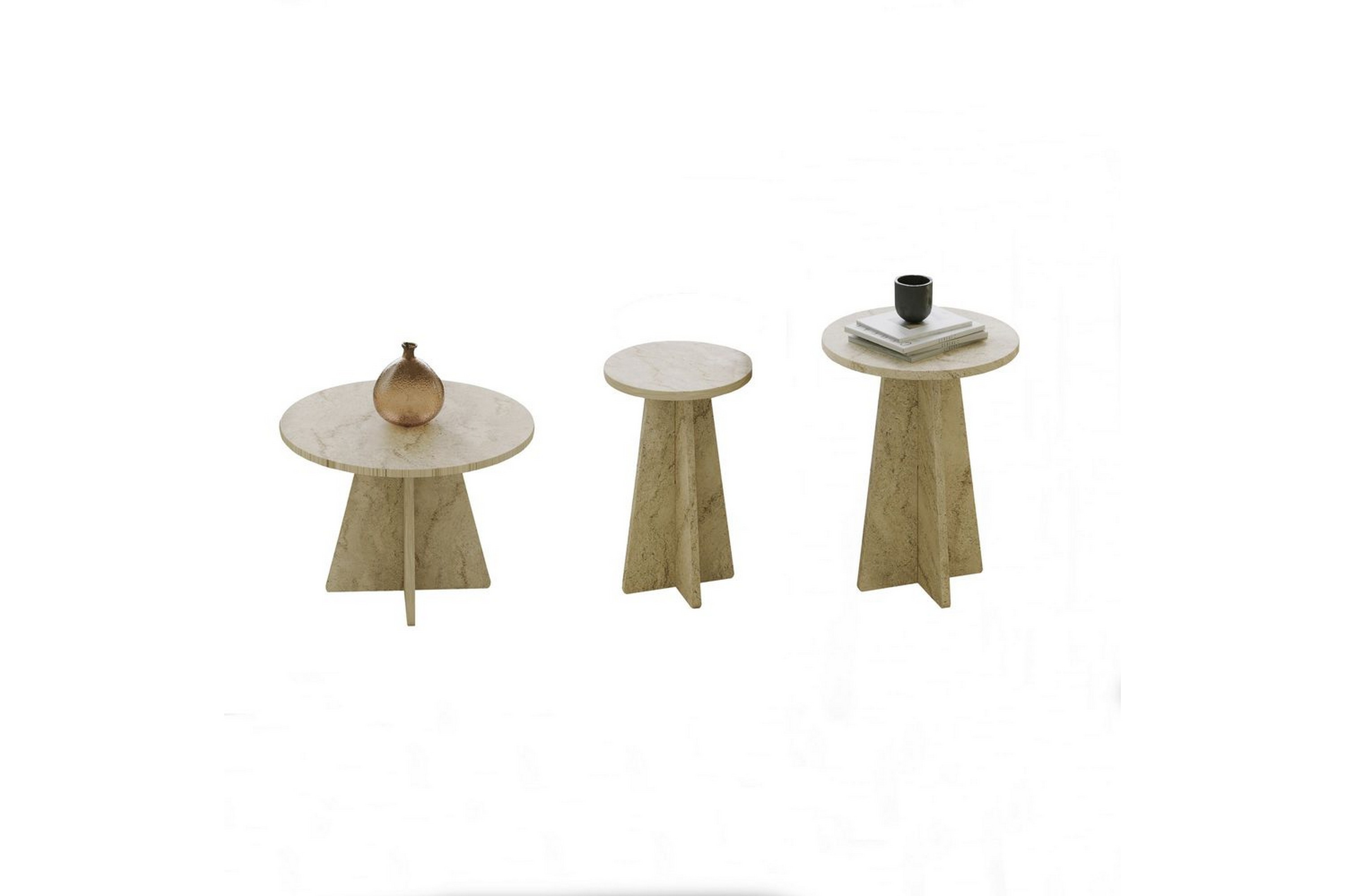 corren soffbord 60 cm - travertine