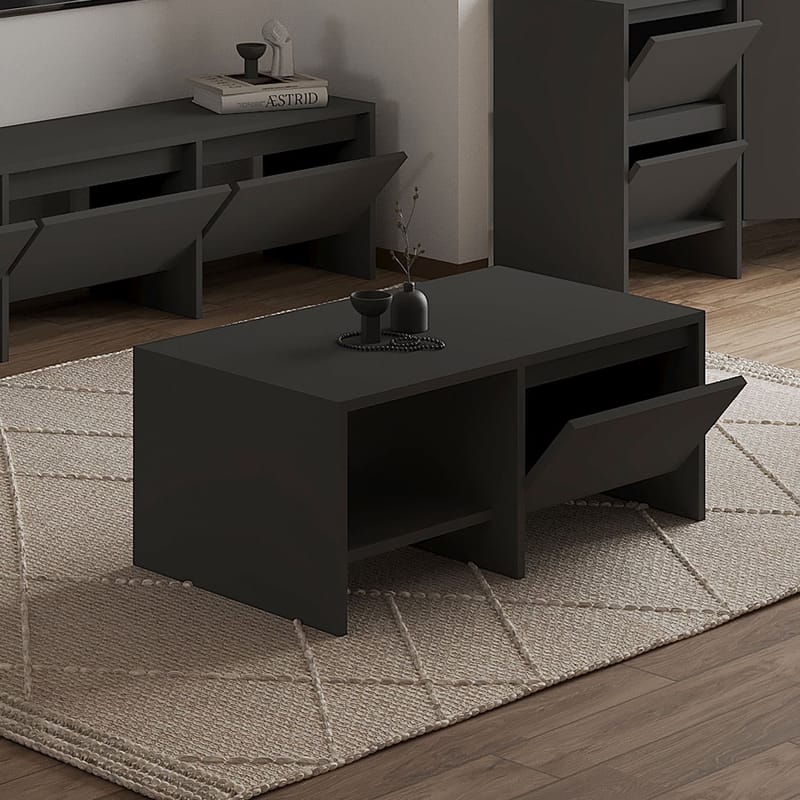 Crala Soffbord 90x35x45 cm - Antracit - Möbler - Vardagsrum - Soffbord & vardagsrumsbord - Soffbord
