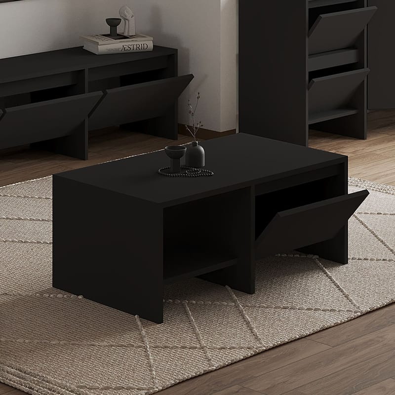 Crala Soffbord 90x35x45 cm - Svart - Möbler - Vardagsrum - Soffbord & vardagsrumsbord - Soffbord