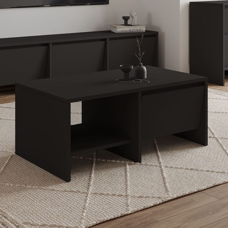 Crala Soffbord 90x35x45 cm - Svart - Möbler - Vardagsrum - Soffbord & vardagsrumsbord - Soffbord