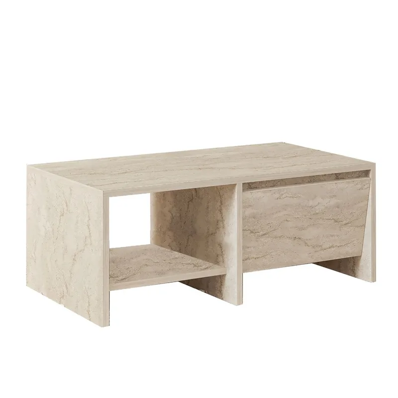 Crala Soffbord 90x35x45 cm, Travertin