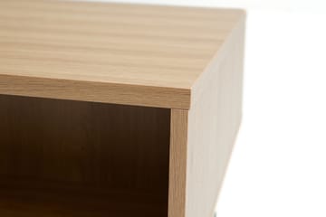 Cyndy 110 cm Rektangulärt Soffbord med Lådor i Ljust Trä - Beige - Möbler - Vardagsrum - Soffbord & vardagsrumsbord - Soffbord
