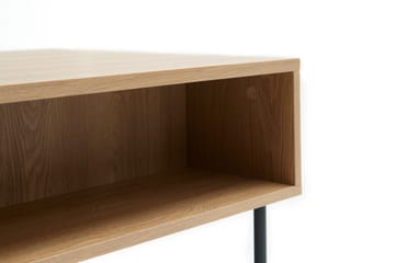 Cyndy 110 cm Rektangulärt Soffbord med Lådor i Ljust Trä - Beige - Möbler - Vardagsrum - Soffbord & vardagsrumsbord - Soffbord