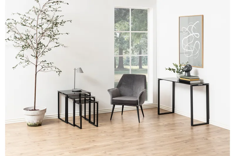 Cynthia Satsbord - Grå - Möbler - Vardagsrum - Soffbord & vardagsrumsbord - Satsbord