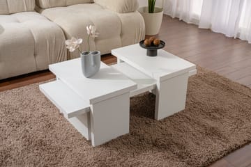 Dabi Soffbord 110x45 cm - Vit - Möbler - Vardagsrum - Soffbord & vardagsrumsbord - Satsbord