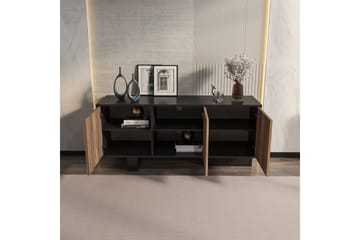 Dargaville Konsollbord 150 cm - Svart/Valnöt - Förvaring - Förvaringsmöbler - Skänkar & sideboards