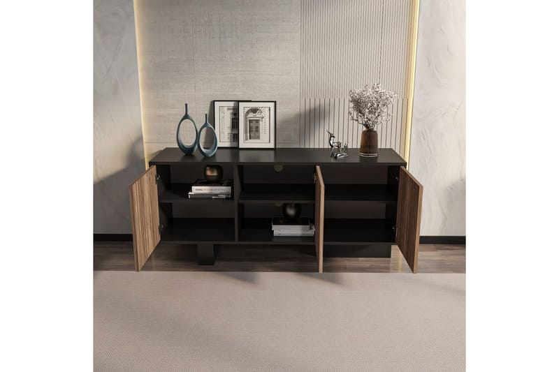 Dargaville Konsollbord 150 cm - Svart/Valnöt - Förvaring - Förvaringsmöbler - Skänkar & sideboards