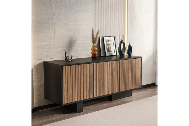 Dargaville Konsollbord 150 cm - Svart/Valnöt - Förvaring - Förvaringsmöbler - Skänkar & sideboards