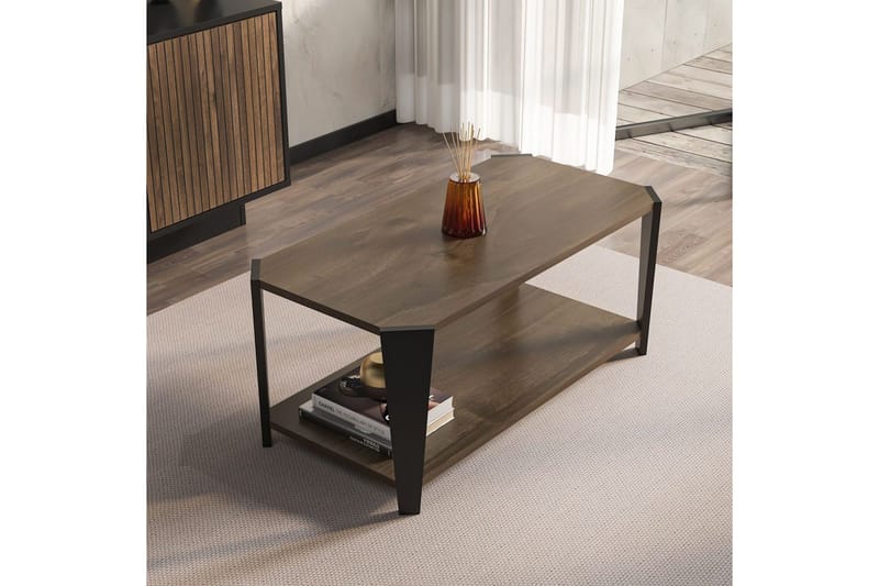 Dargaville Soffbord 91 cm - Valnöt/Svart - Möbler - Vardagsrum - Soffbord & vardagsrumsbord - Soffbord