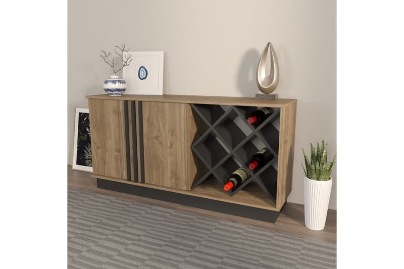 Dasina Konsollbord 148 cm - Valnöt/Svart - Förvaring - Förvaringsmöbler - Skänkar & sideboards
