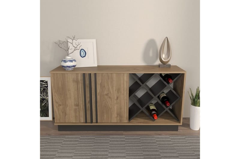 Dasina Konsollbord 148 cm - Valnöt/Svart - Möbler - Vardagsrum - Soffbord & vardagsrumsbord - Avlastningsbord & konsolbord