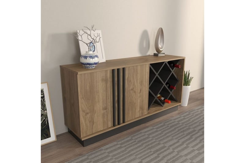 Dasina Konsollbord 148 cm - Valnöt/Svart - Förvaring - Förvaringsmöbler - Skänkar & sideboards