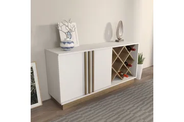 Dasina Konsollbord 148 cm - Vit/Valnöt - Förvaring - Förvaringsmöbler - Skänkar & sideboards