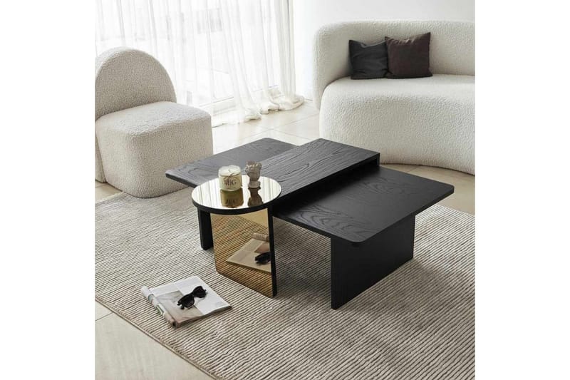 Dasina Satsbord 105 cm - Svart - Möbler - Vardagsrum - Soffbord & vardagsrumsbord - Satsbord