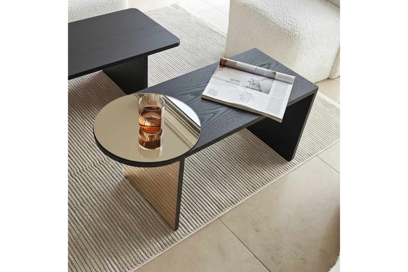 Dasina Satsbord 105 cm - Svart - Möbler - Vardagsrum - Soffbord & vardagsrumsbord - Satsbord