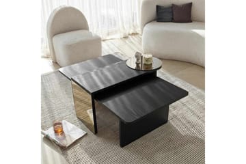 Dasina Satsbord 105 cm - Svart - Möbler - Vardagsrum - Soffbord & vardagsrumsbord - Satsbord