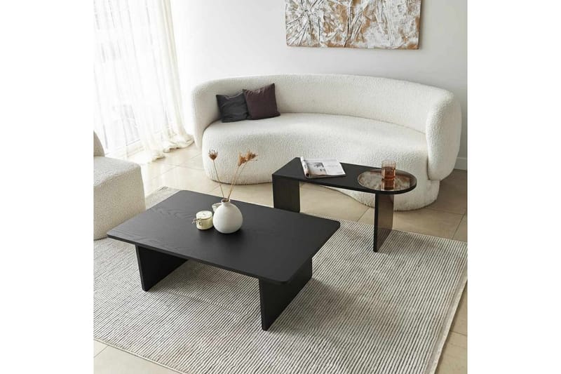 Dasina Satsbord 105 cm - Svart - Möbler - Vardagsrum - Soffbord & vardagsrumsbord - Satsbord