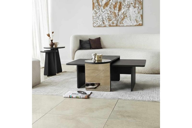 Dasina Satsbord 82 cm - Svart - Möbler - Vardagsrum - Soffbord & vardagsrumsbord - Satsbord