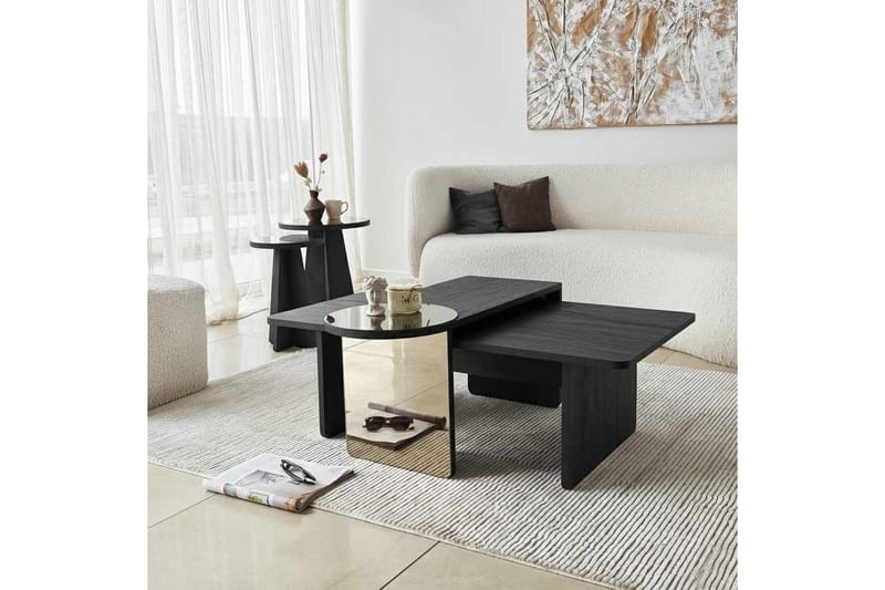 Dasina Satsbord 82 cm - Svart - Möbler - Vardagsrum - Soffbord & vardagsrumsbord - Satsbord
