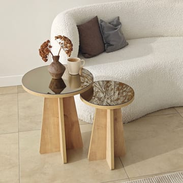 Dasina Sidobord 2 delar 50 cm - Bronzie/Safir Ek - Möbler - Vardagsrum - Soffbord & vardagsrumsbord - Satsbord