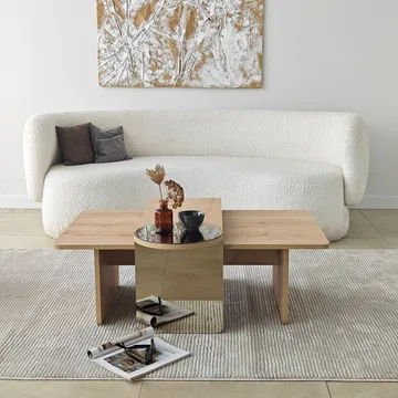 Dasina Soffbord 105 cm - Bronzie/Safir Ek - Möbler - Vardagsrum - Soffbord & vardagsrumsbord - Soffbord
