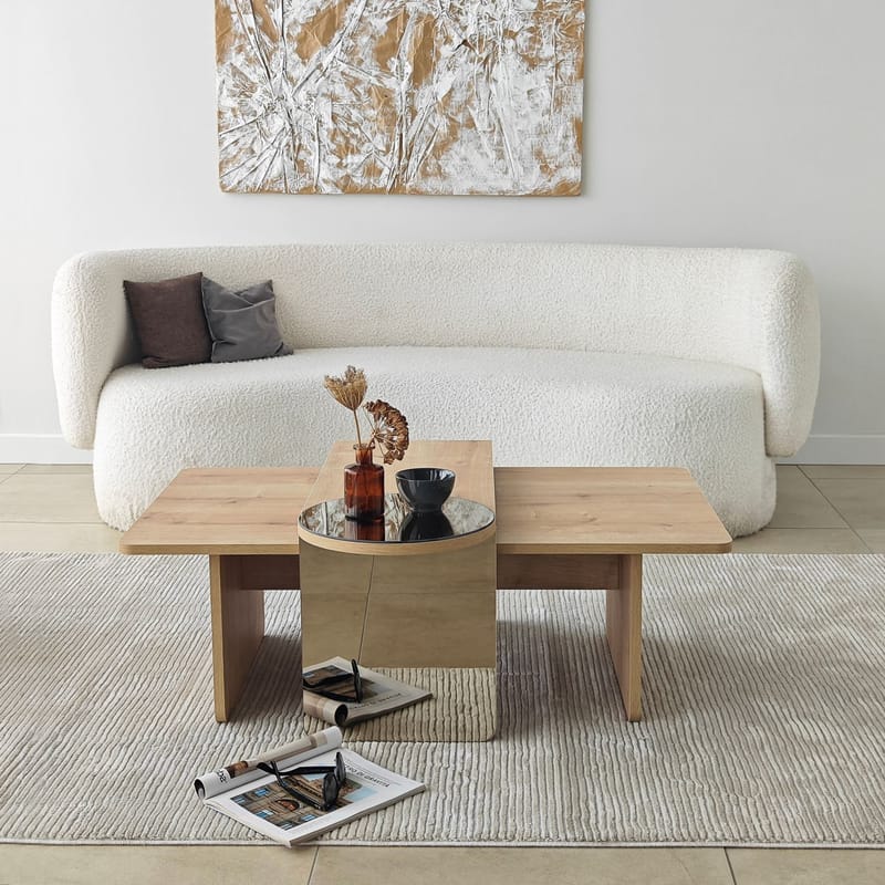 Dasina Soffbord 105 cm - Bronzie/Safir Ek - Möbler - Vardagsrum - Soffbord & vardagsrumsbord - Soffbord